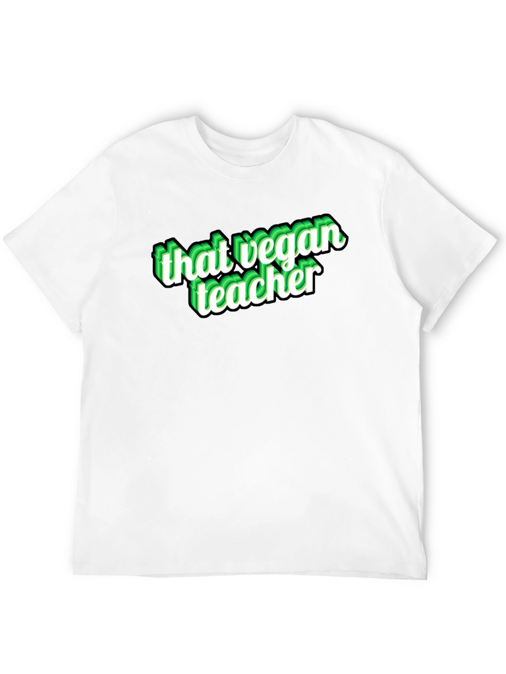 That Vegan Teacher Black Graphic T-Shirt