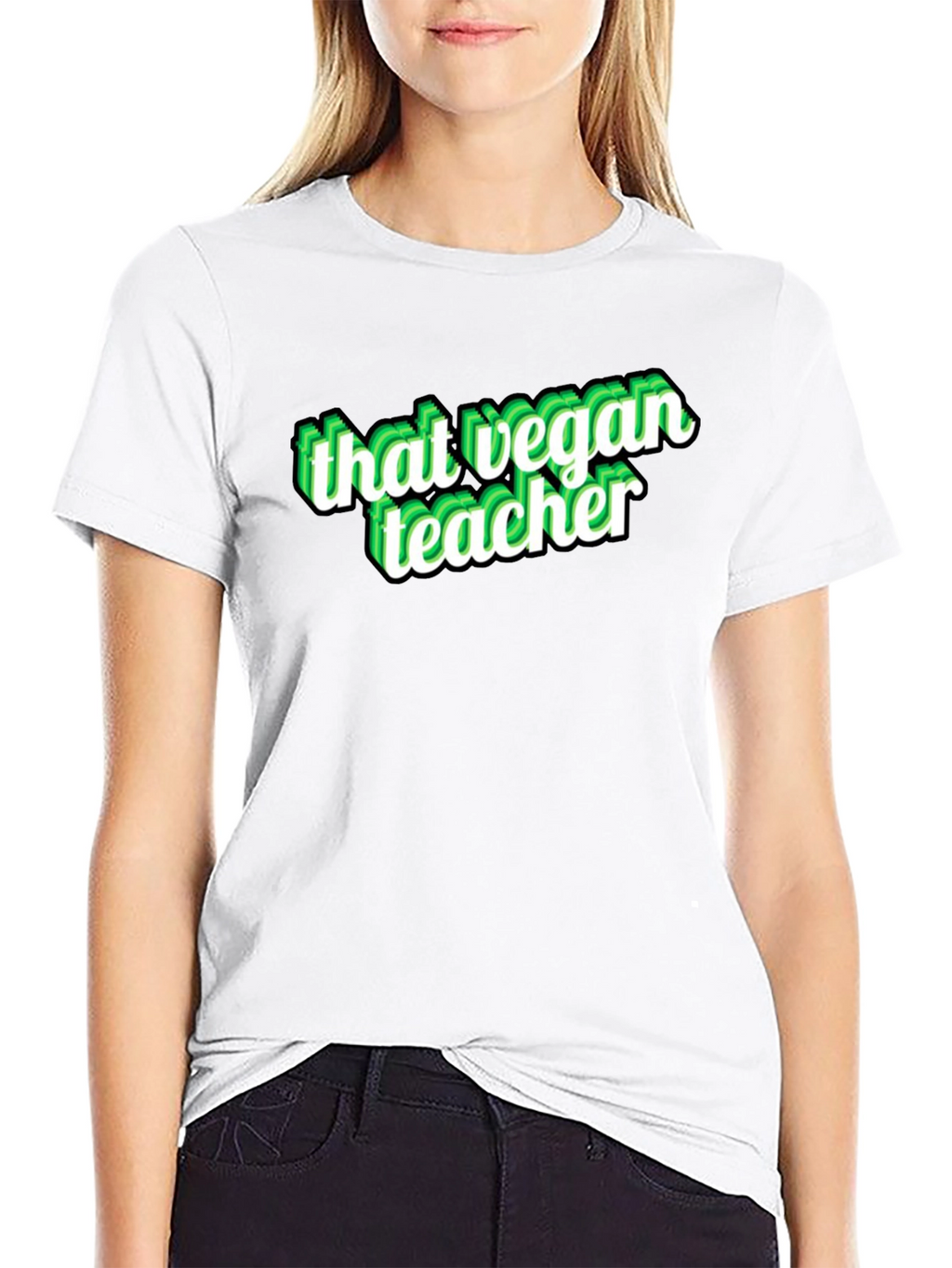 That Vegan Teacher Black Graphic T-Shirt