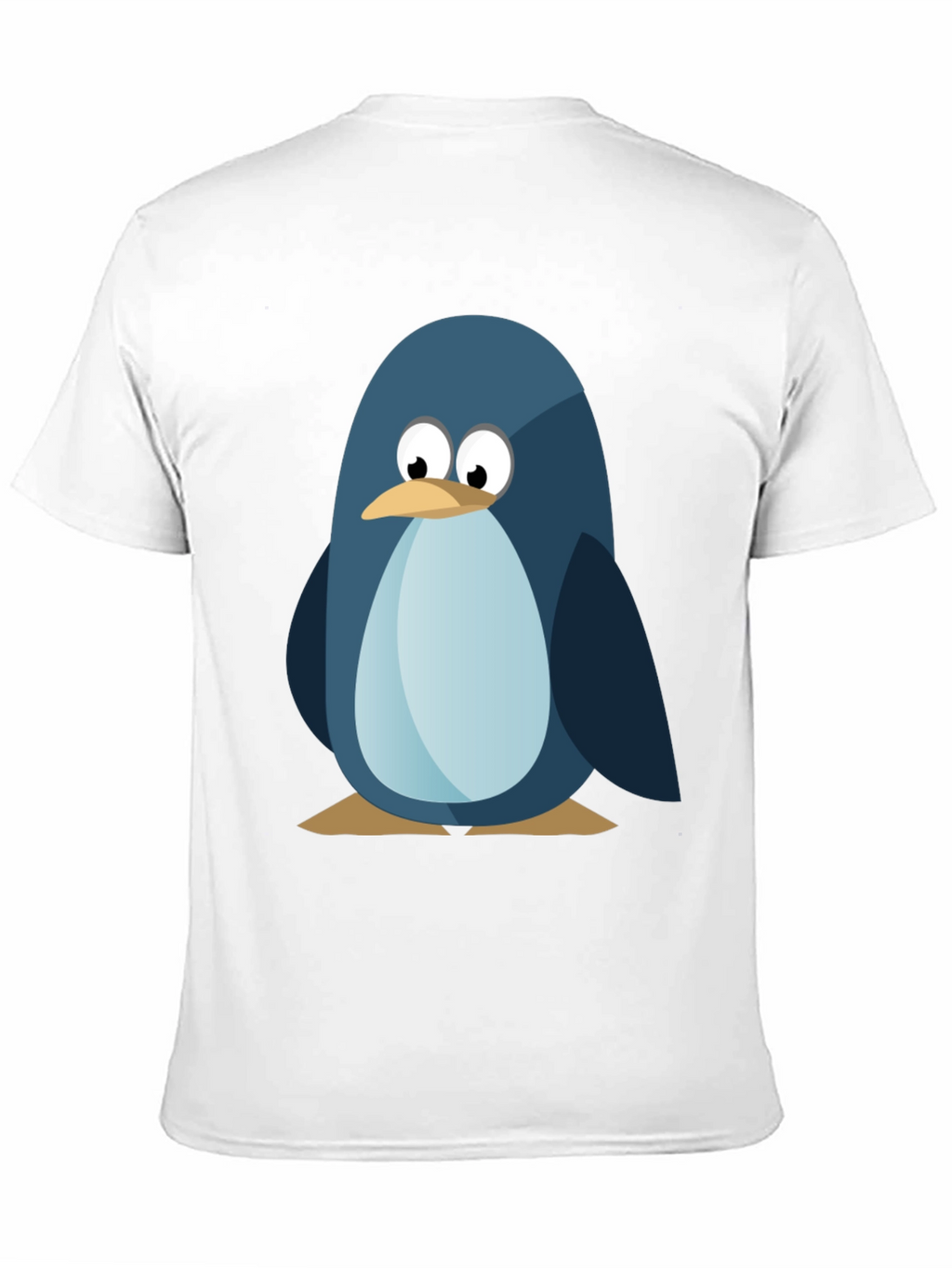 Cute Penguin Graphic Tee - Mens Black T-Shirt