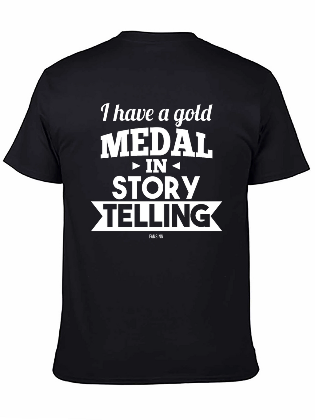 Gold Medal Storytelling Black Graphic T-Shirt