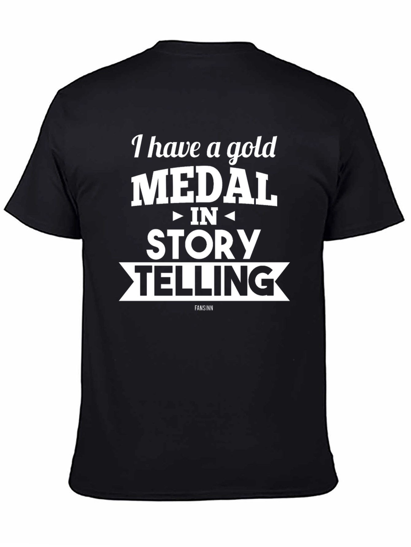 Gold Medal Storytelling Black Graphic T-Shirt