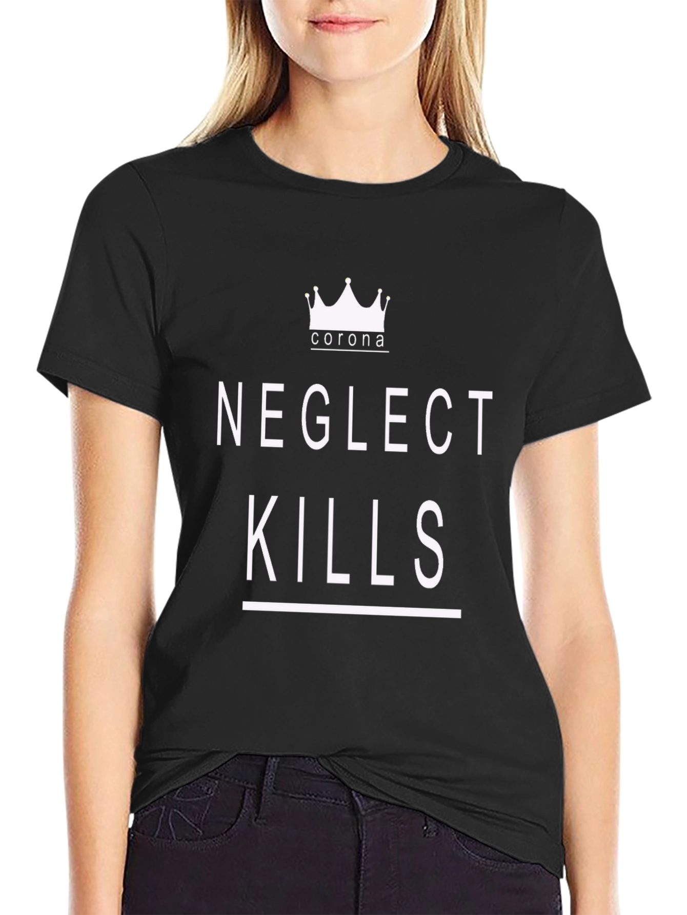 Neglect Kills Corona Graphic T-Shirt