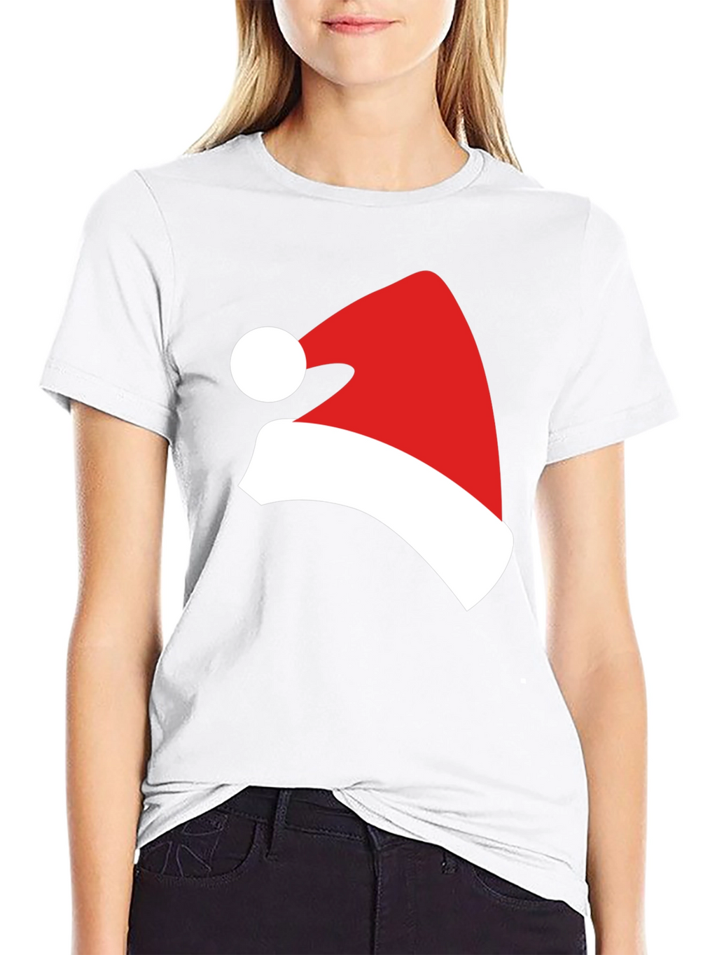 Festive Santa Hat Graphic Tee