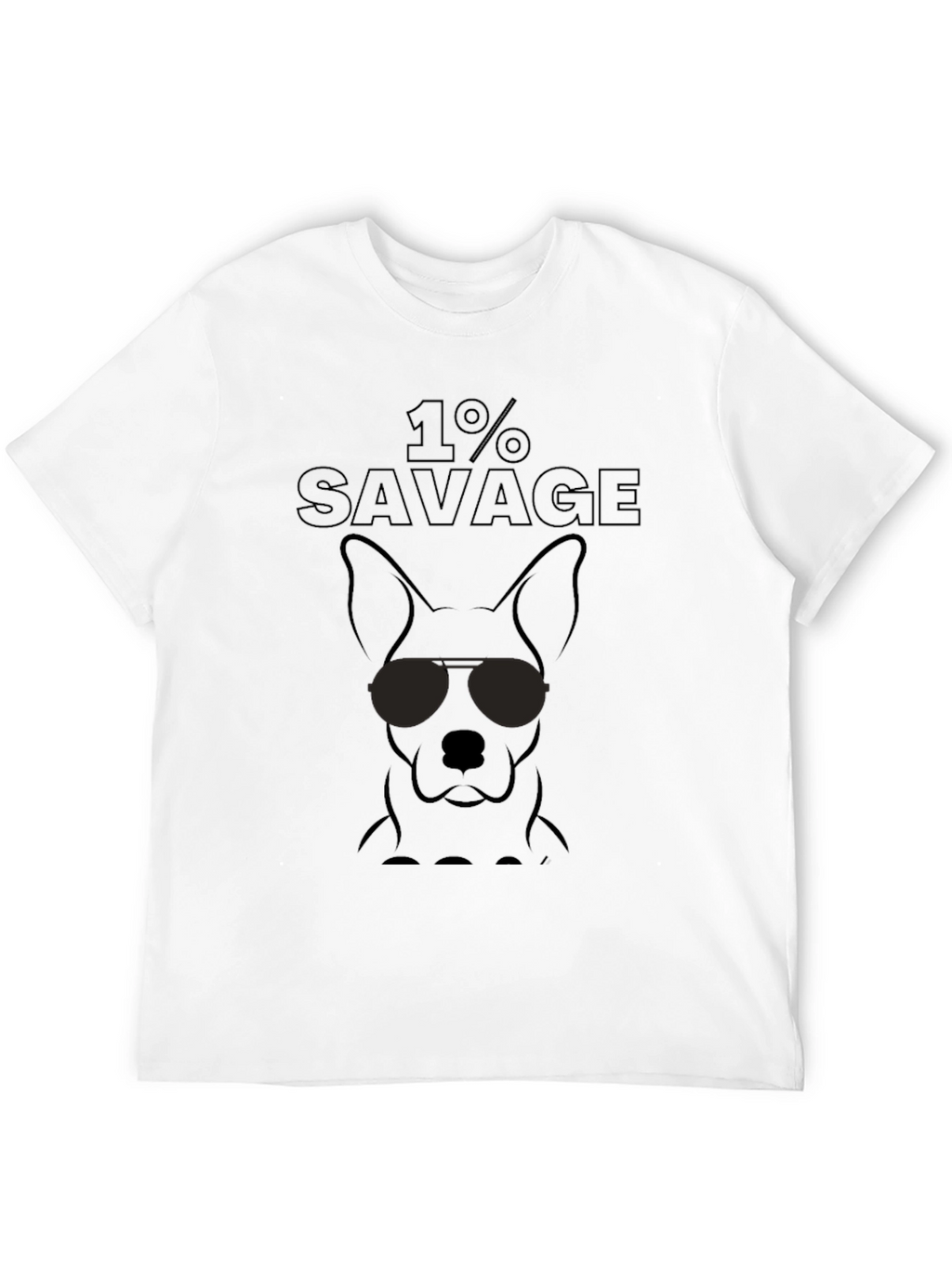 1% Savage Dog T-Shirt - Cool Canine Tee