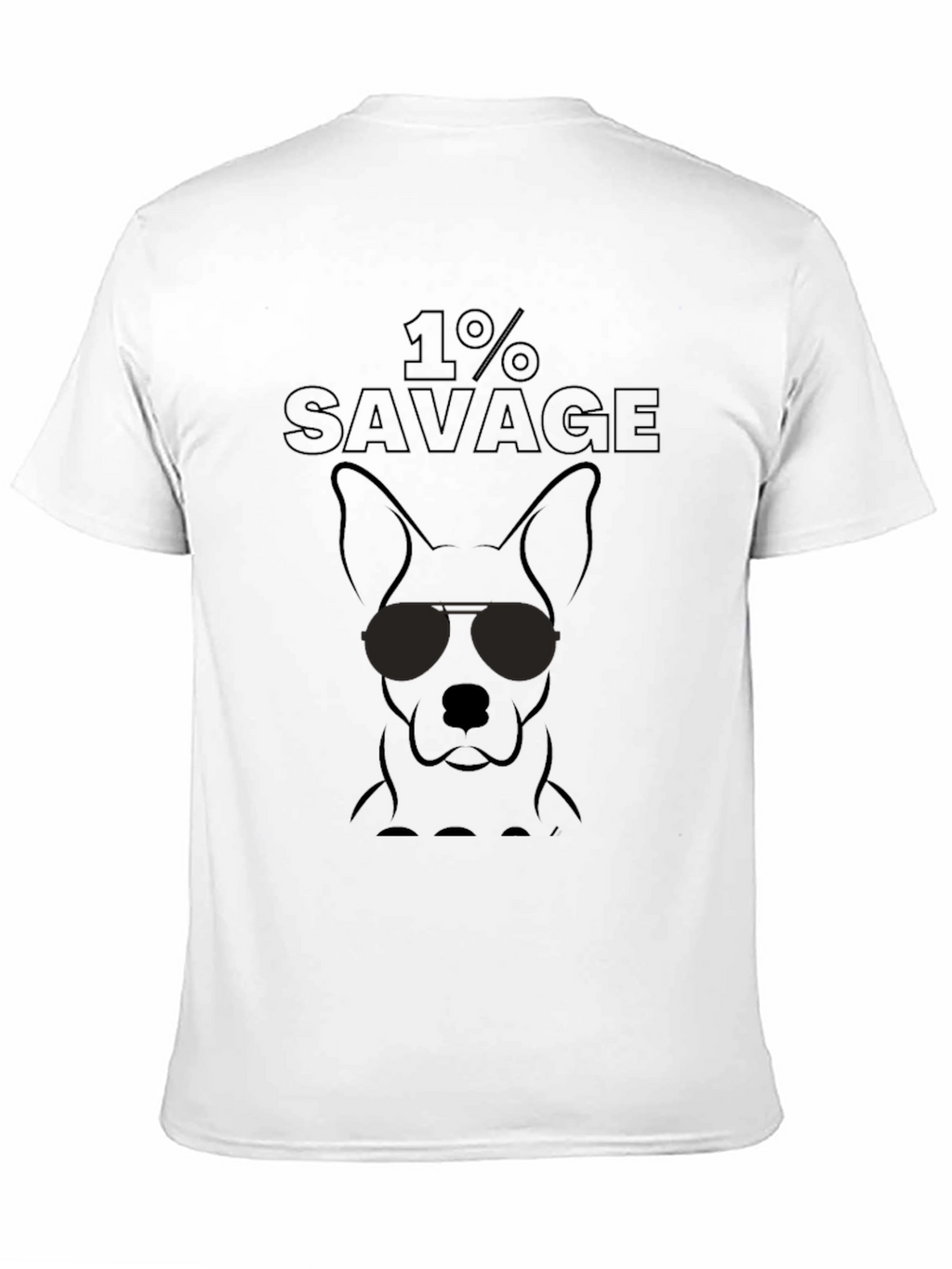 1% Savage Dog T-Shirt - Cool Canine Tee