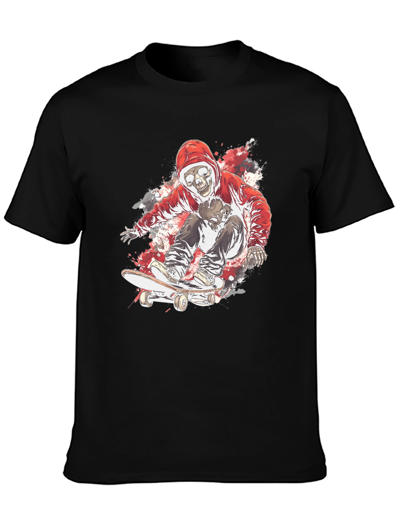 Skate Skeleton T-Shirt - Cool Graphic Tee