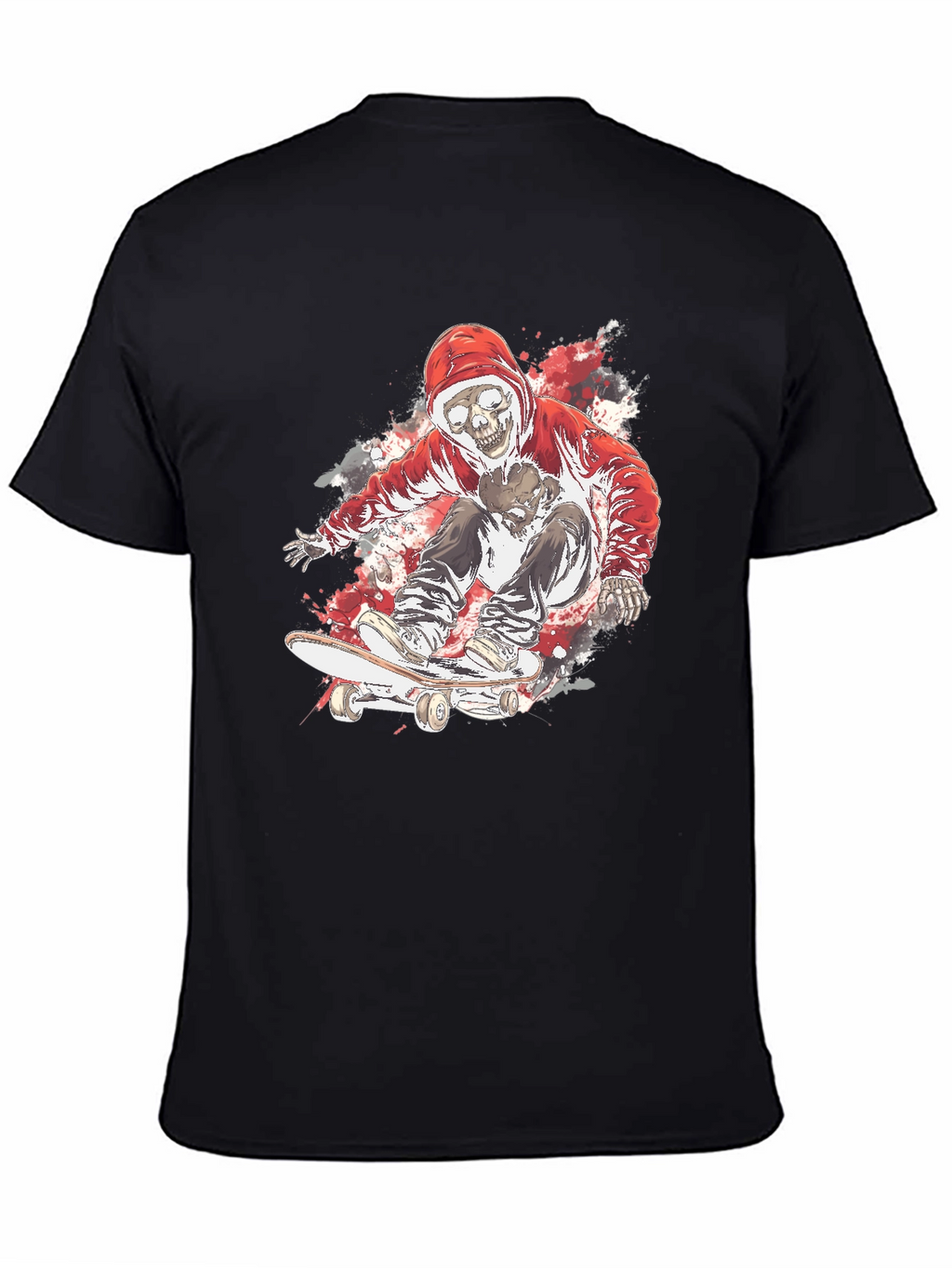 Skate Skeleton T-Shirt - Cool Graphic Tee