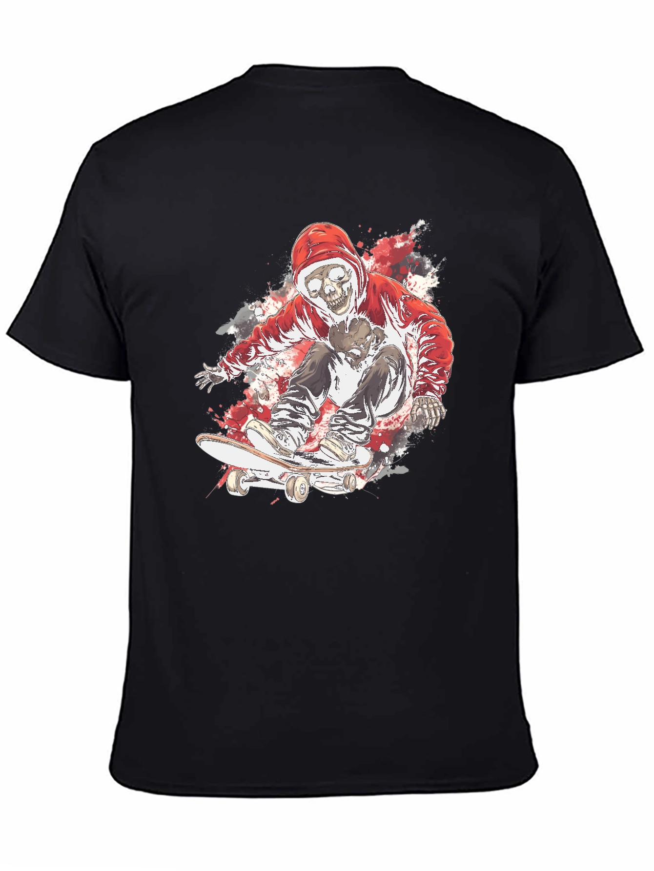 Skate Skeleton T-Shirt - Cool Graphic Tee