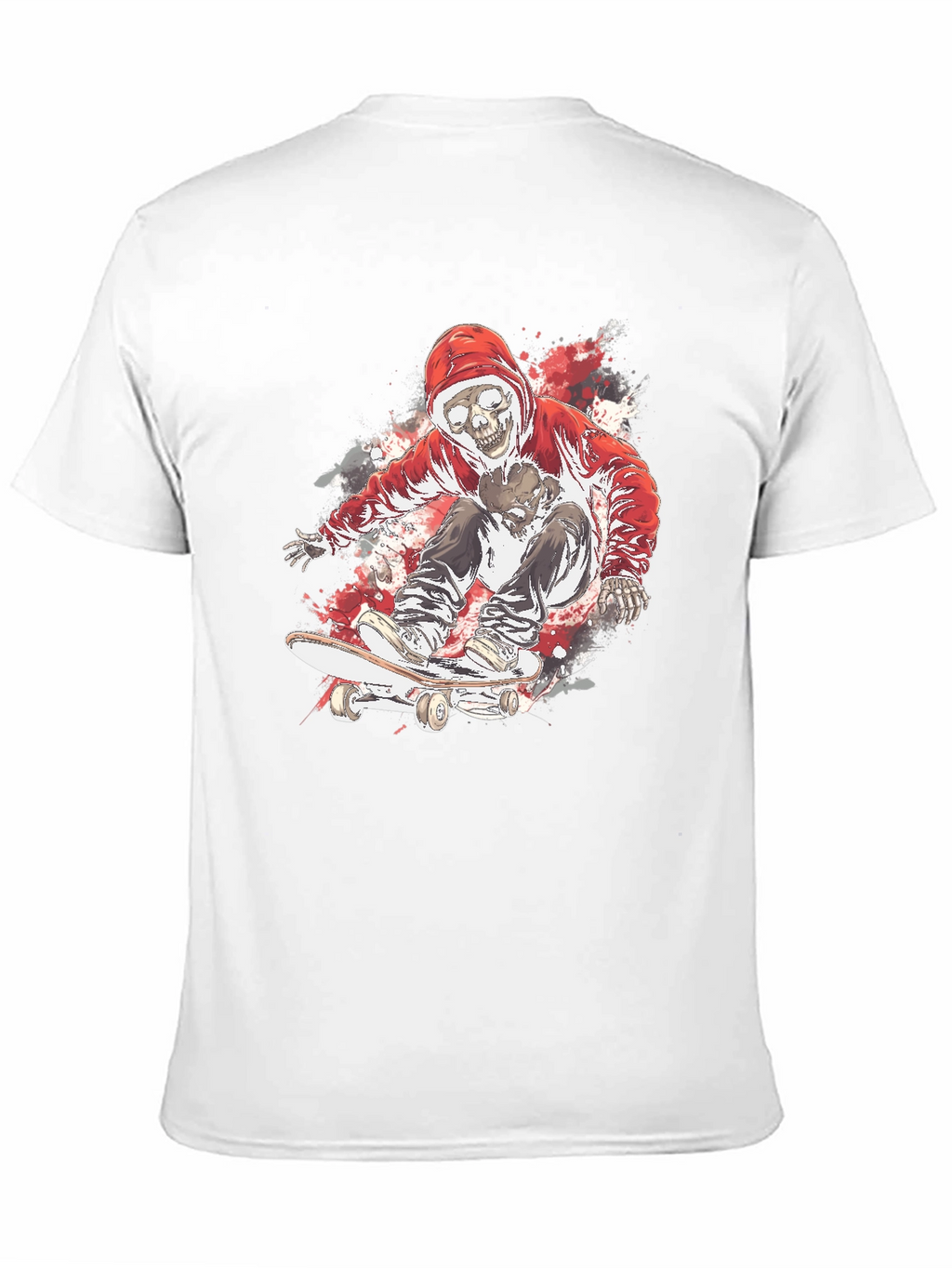 Skate Skeleton T-Shirt - Cool Graphic Tee