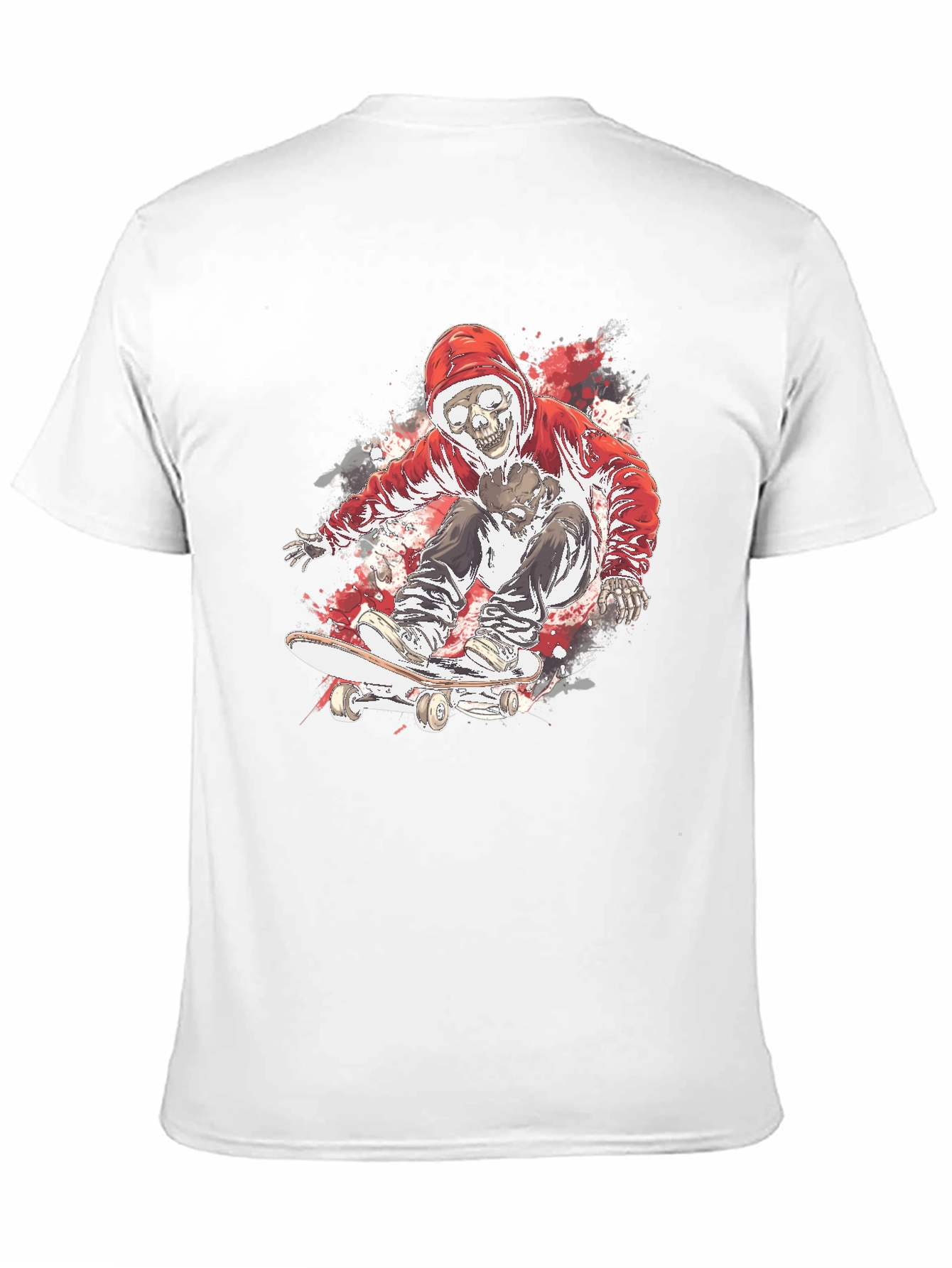 Skate Skeleton T-Shirt - Cool Graphic Tee