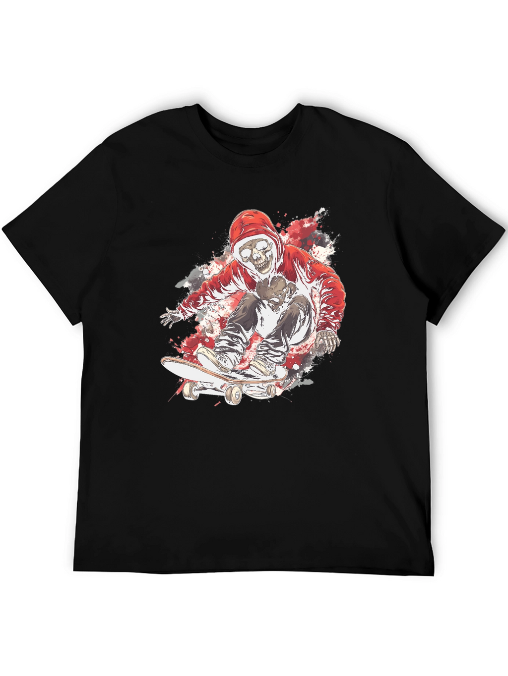 Skate Skeleton T-Shirt - Cool Graphic Tee