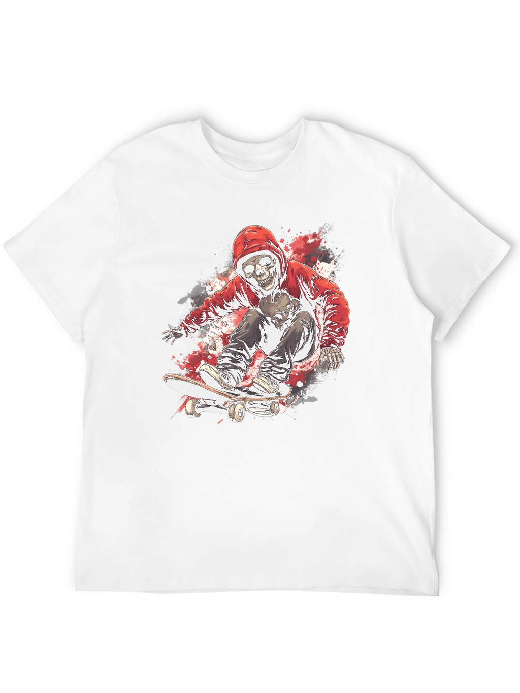 Skate Skeleton T-Shirt - Cool Graphic Tee