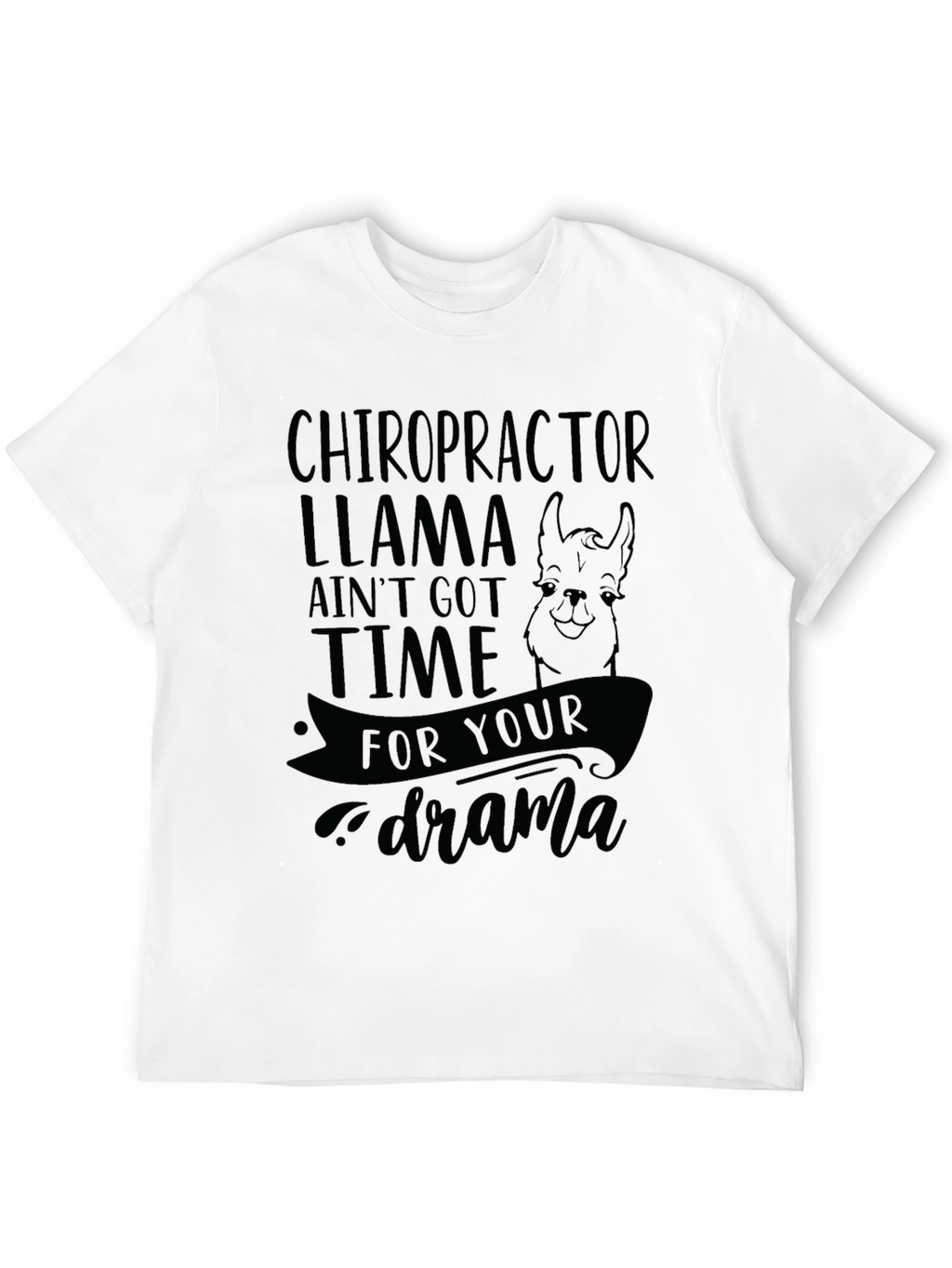 Chiropractor Llama Graphic T-Shirt