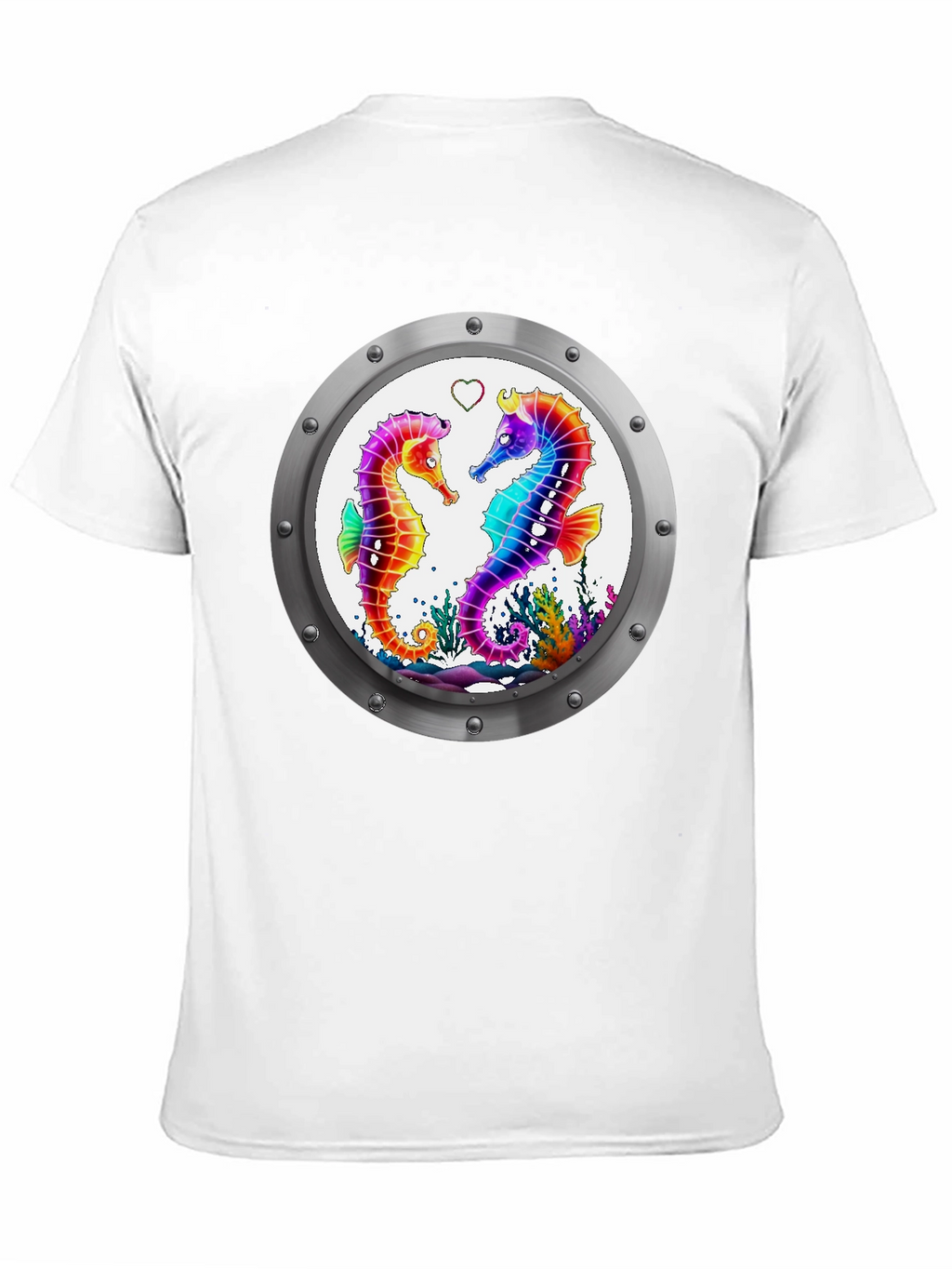 Sea Life Tee - Seahorse Love Graphic T-Shirt