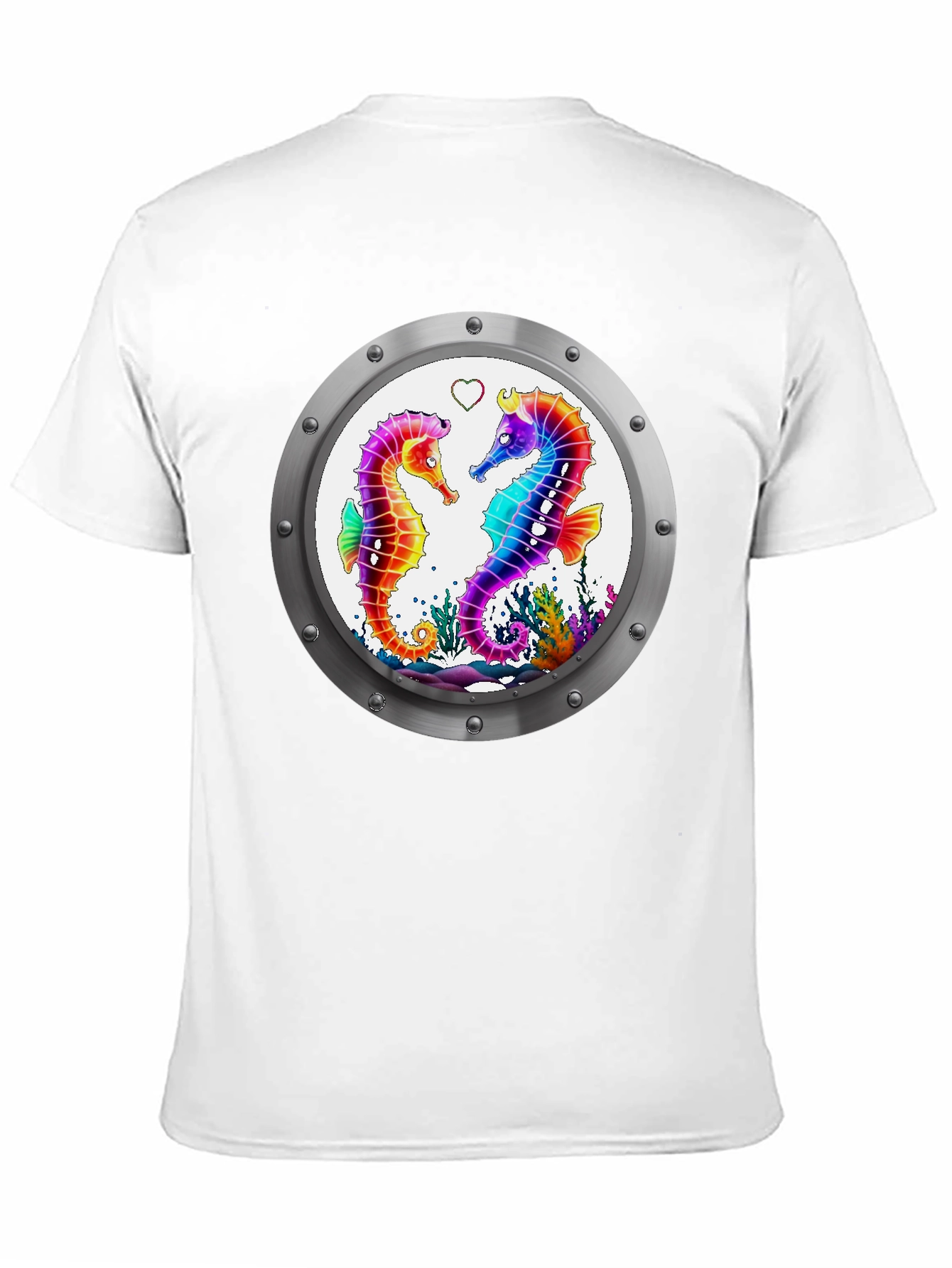 Sea Life Tee - Seahorse Love Graphic T-Shirt