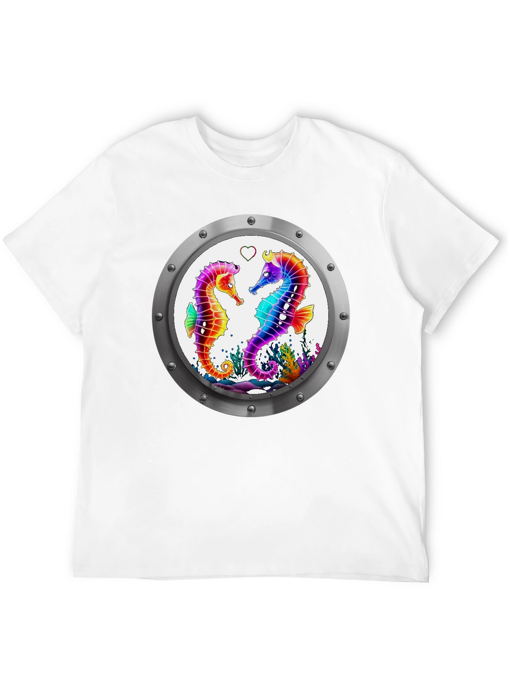 Sea Life Tee - Seahorse Love Graphic T-Shirt