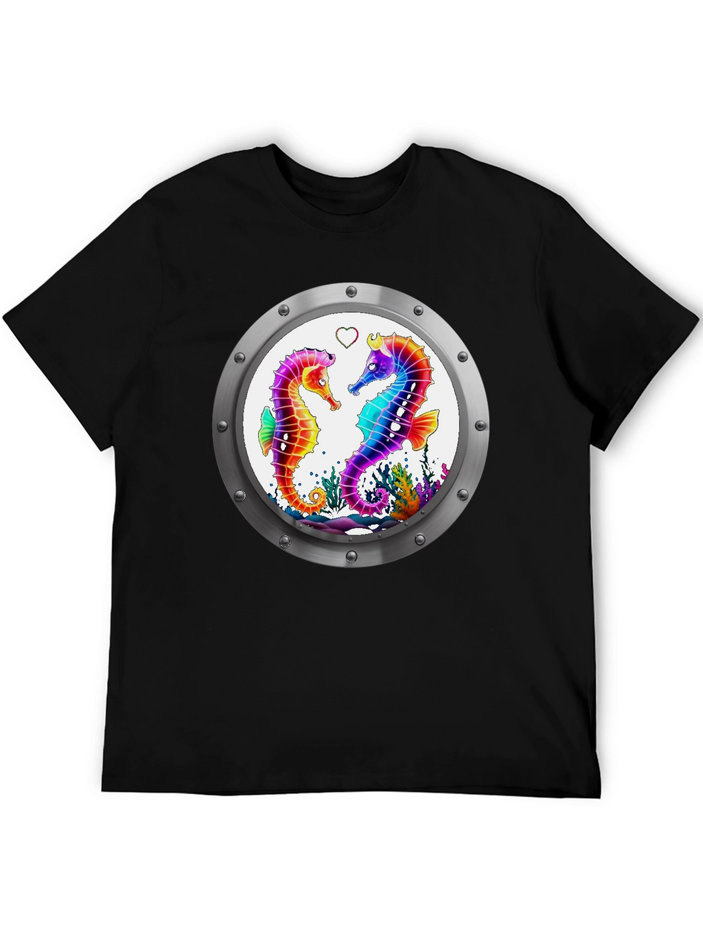 Sea Life Tee - Seahorse Love Graphic T-Shirt