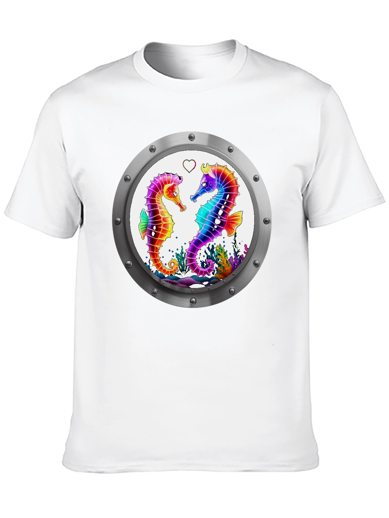 Sea Life Tee - Seahorse Love Graphic T-Shirt
