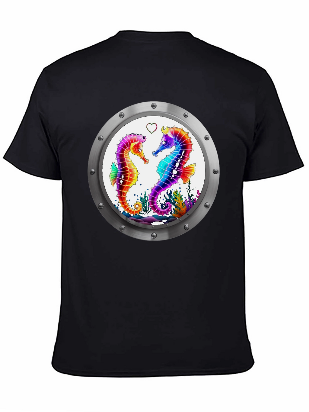Sea Life Tee - Seahorse Love Graphic T-Shirt