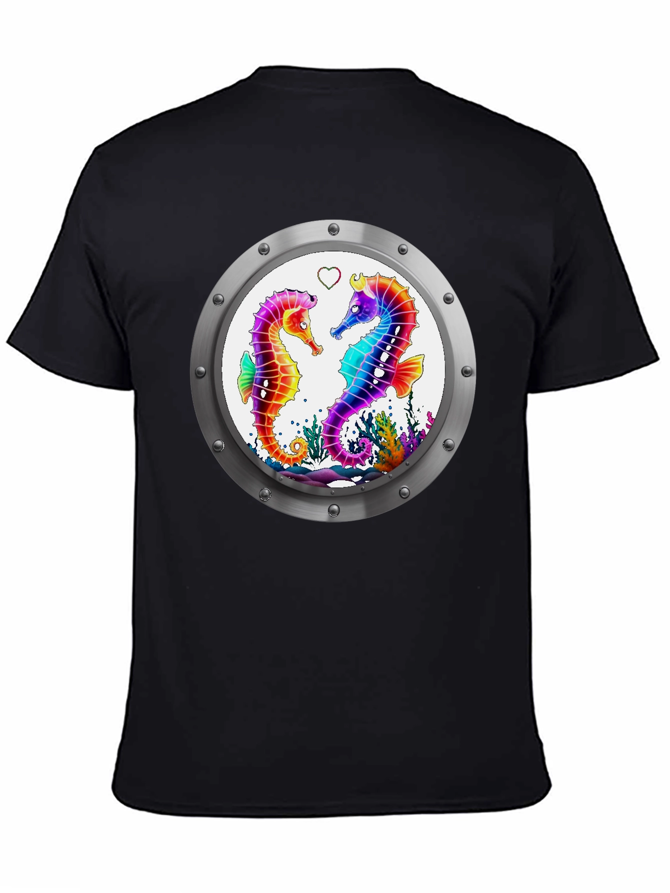 Sea Life Tee - Seahorse Love Graphic T-Shirt