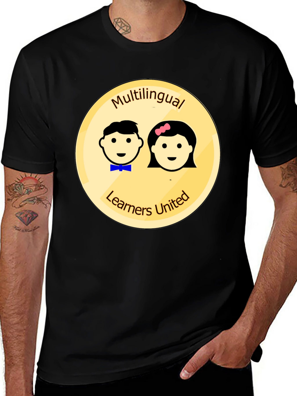 Multilingual Learners United Black T-Shirt