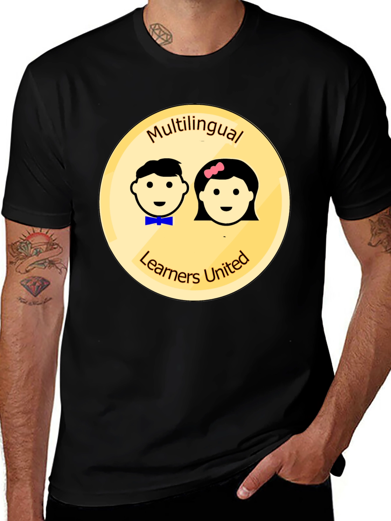 Multilingual Learners United Black T-Shirt