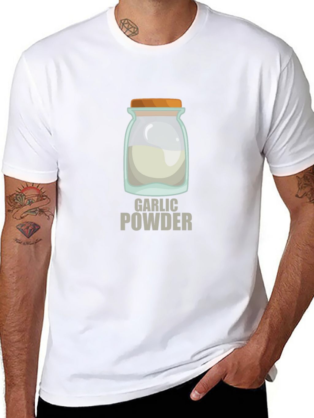 Garlic Powder Graphic T-Shirt - Novelty Foodie Tee