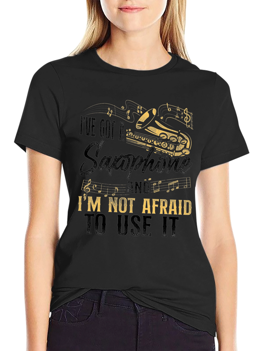 Saxophone Graphic Tee - Music Lovers T-Shirt