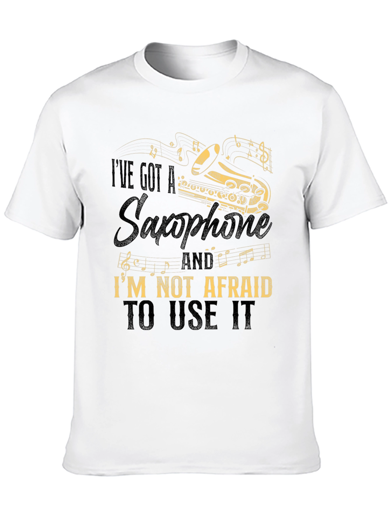 Saxophone Graphic Tee - Music Lovers T-Shirt