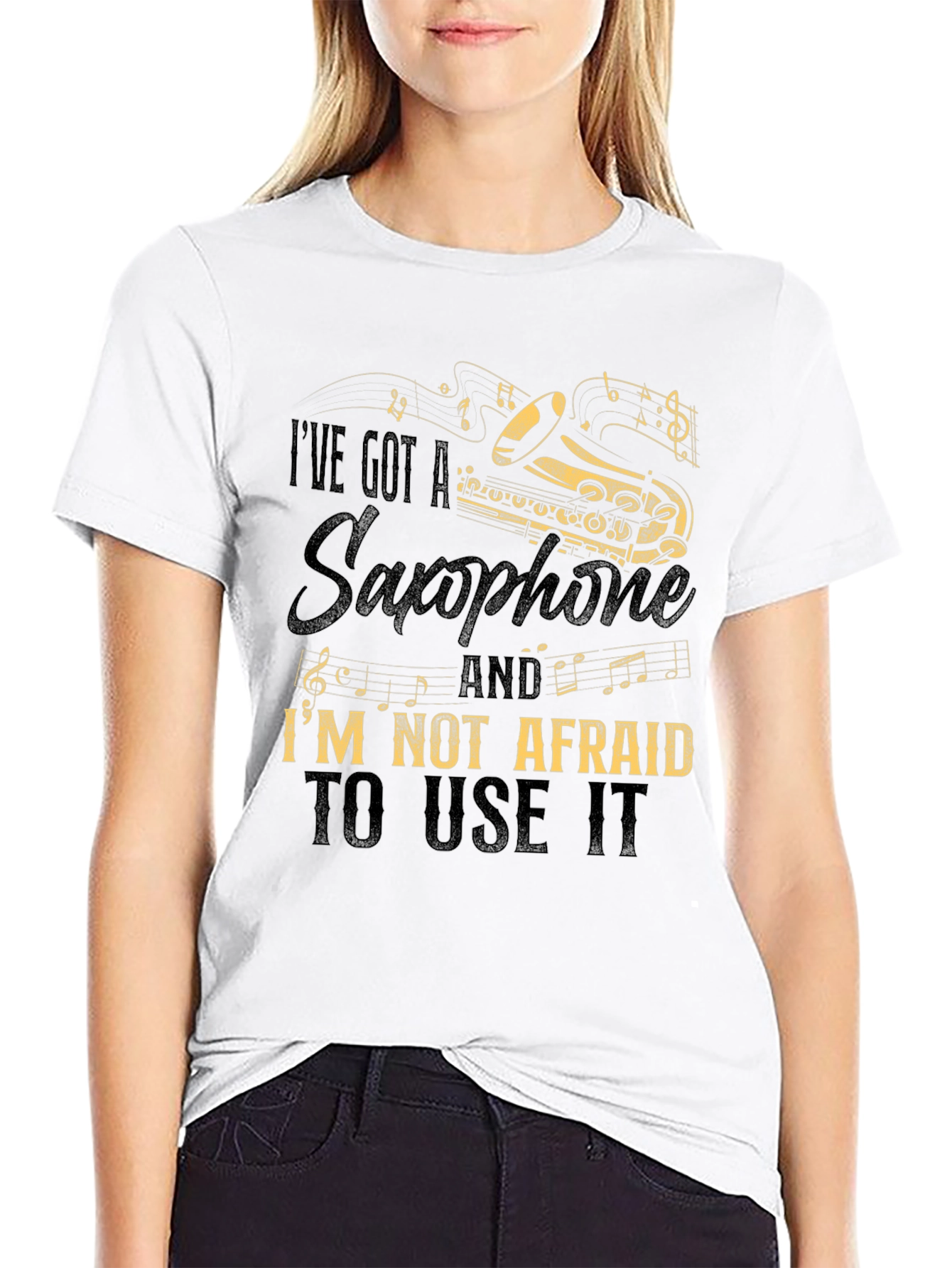 Saxophone Graphic Tee - Music Lovers T-Shirt
