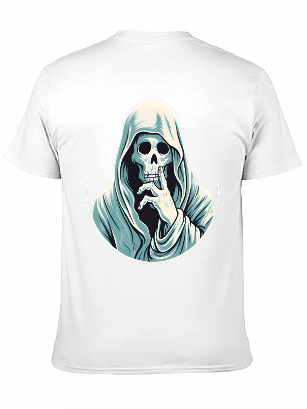 Grim Reaper Shhh! Graphic Tee - Mens Black T-Shirt