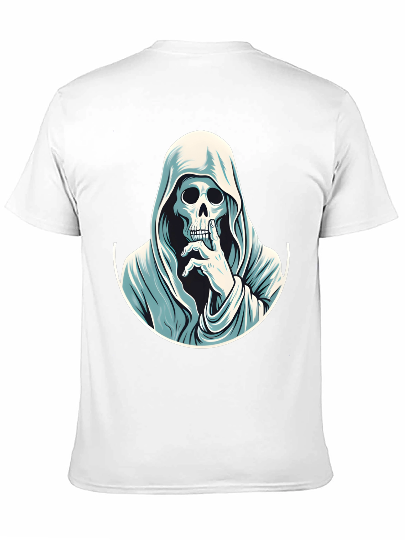 Grim Reaper Shhh! Graphic Tee - Mens Black T-Shirt
