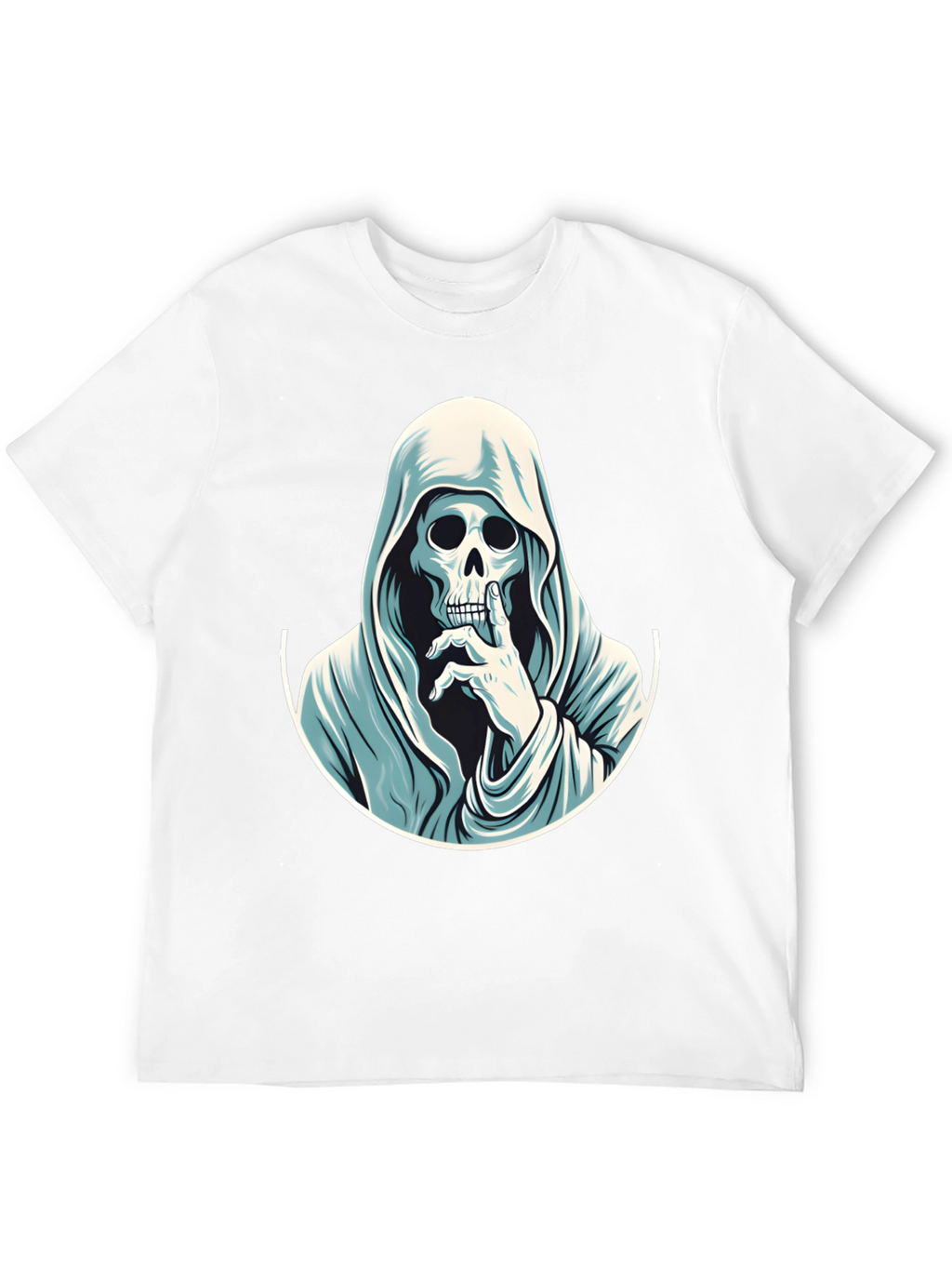 Grim Reaper Shhh! Graphic Tee - Mens Black T-Shirt