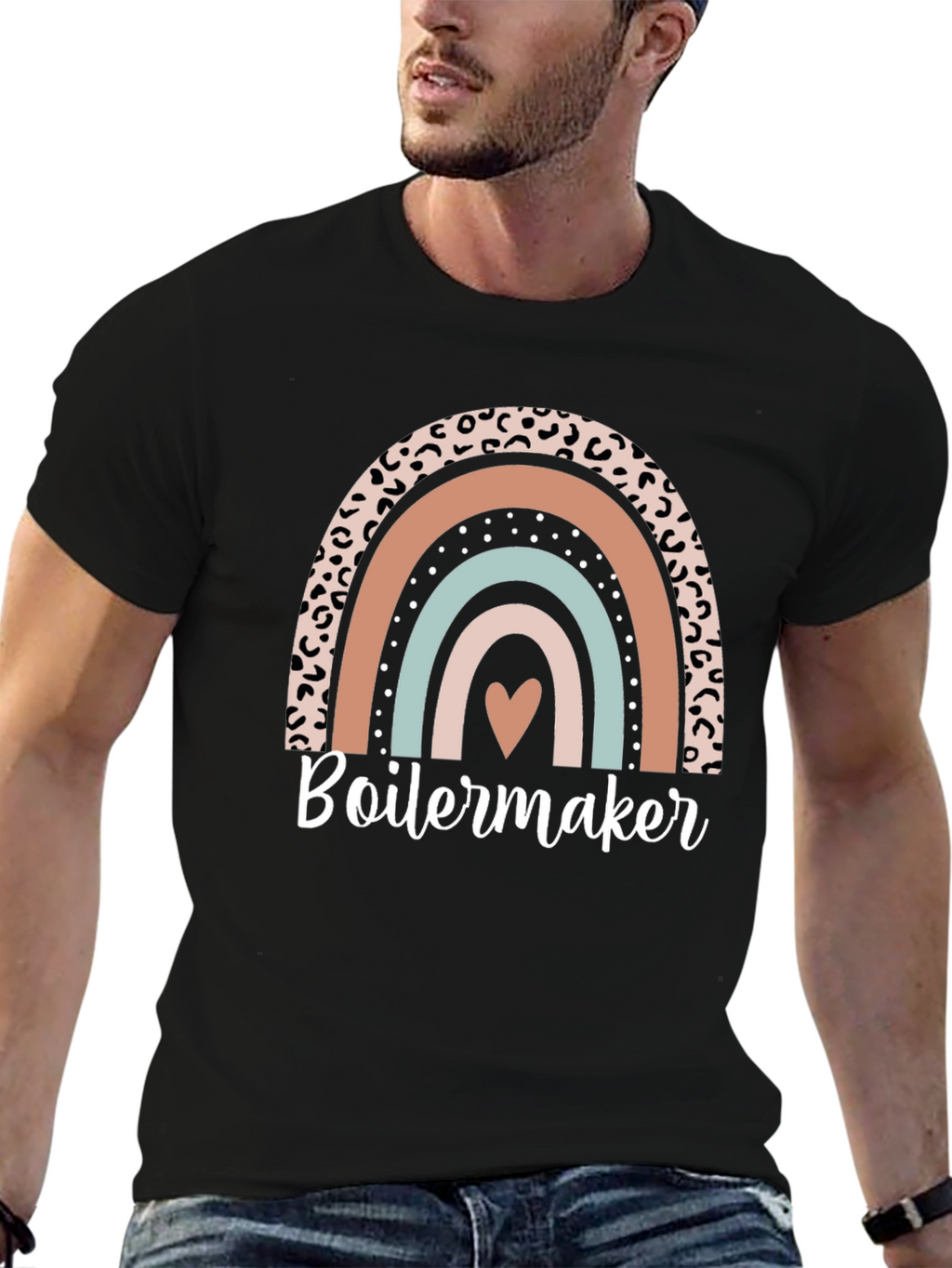 Boilermaker Rainbow Leopard T-Shirt