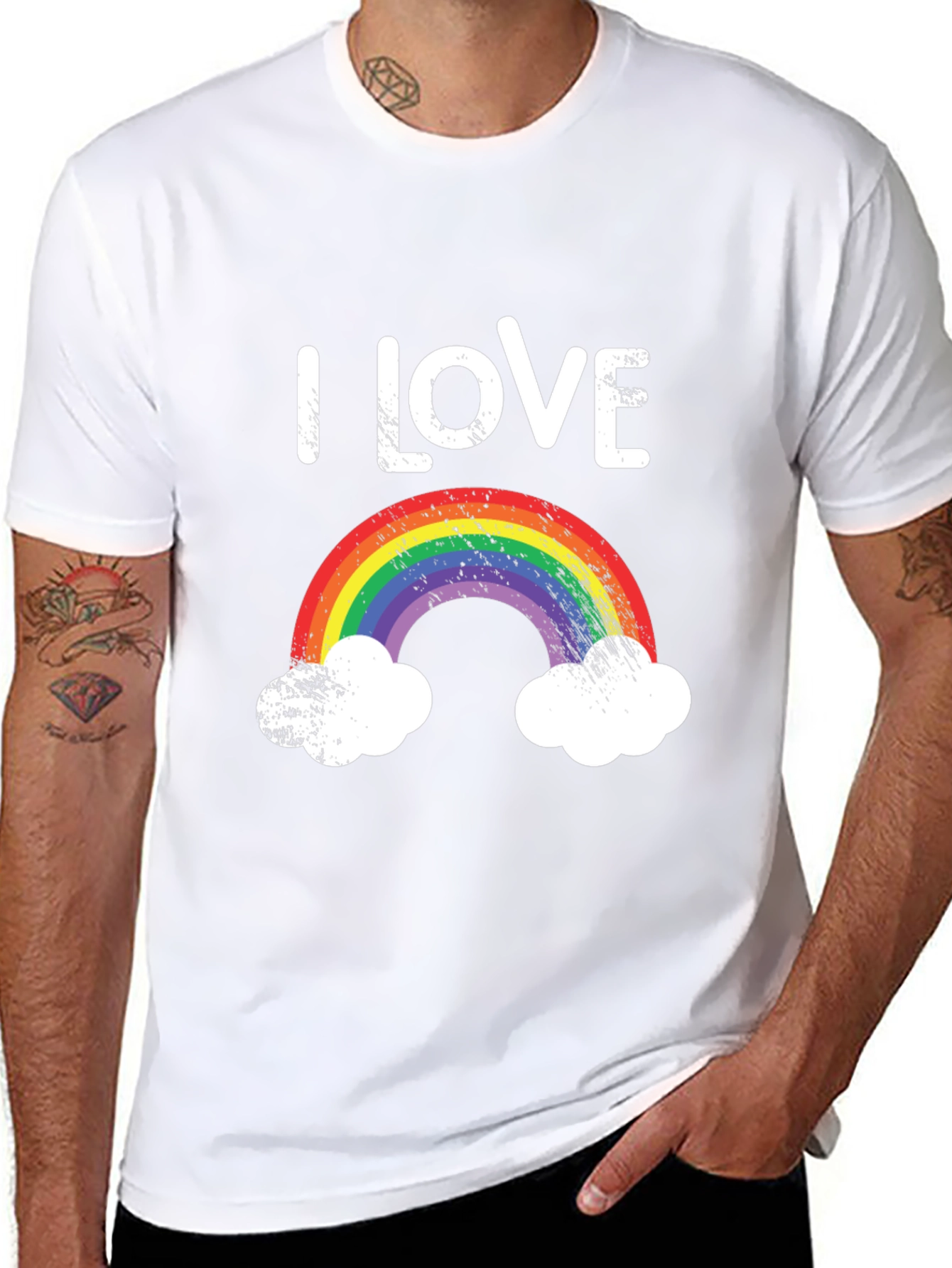 I Love Rainbow T-Shirt LGBTQ Pride