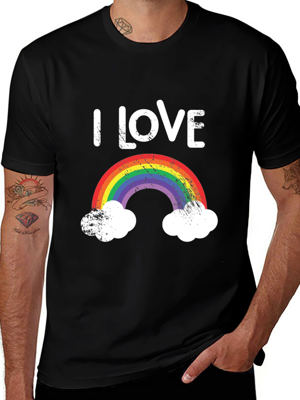 I Love Rainbow T-Shirt LGBTQ Pride