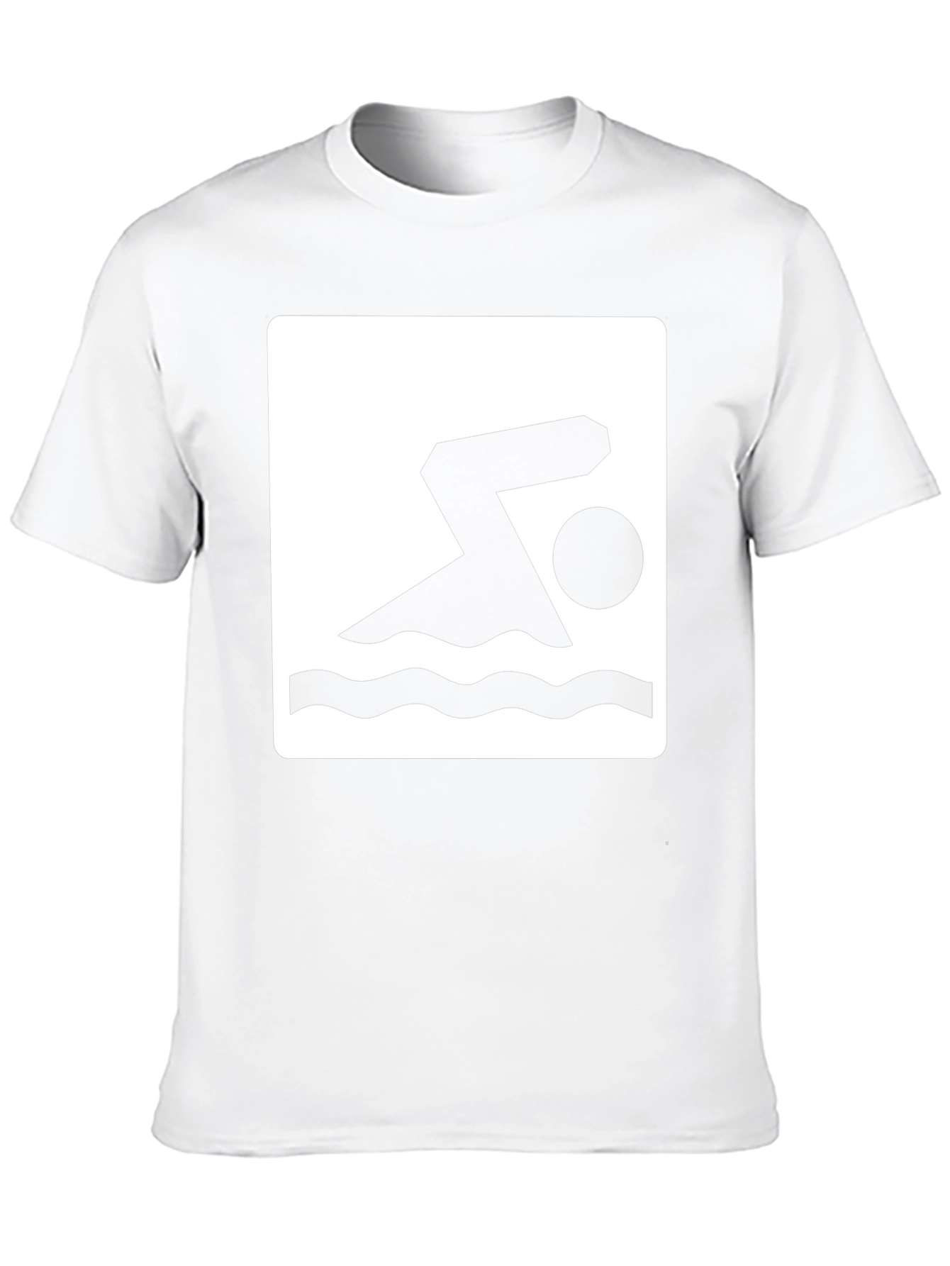 Swimmer Graphic Black T-Shirt