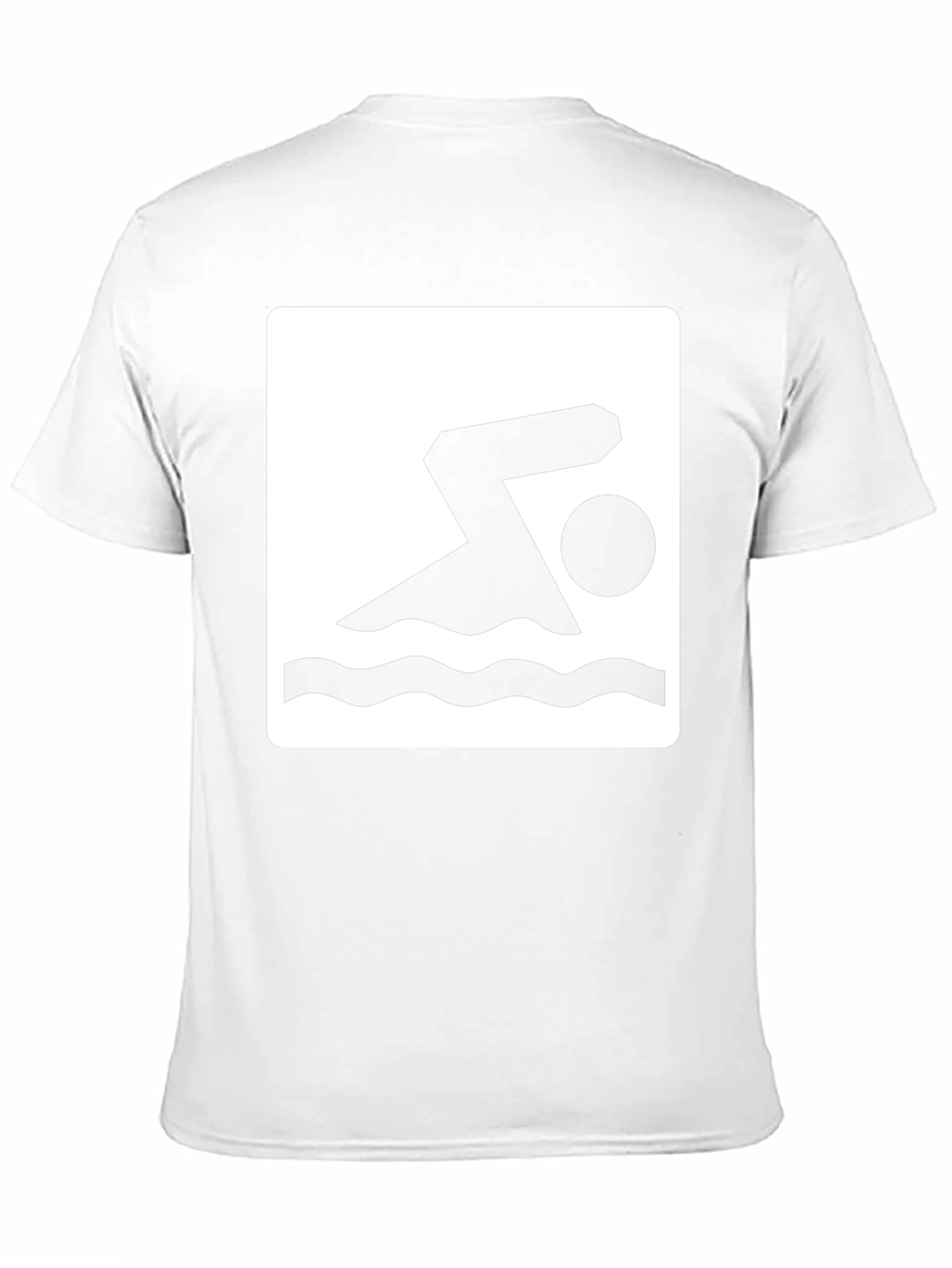 Swimmer Graphic Black T-Shirt