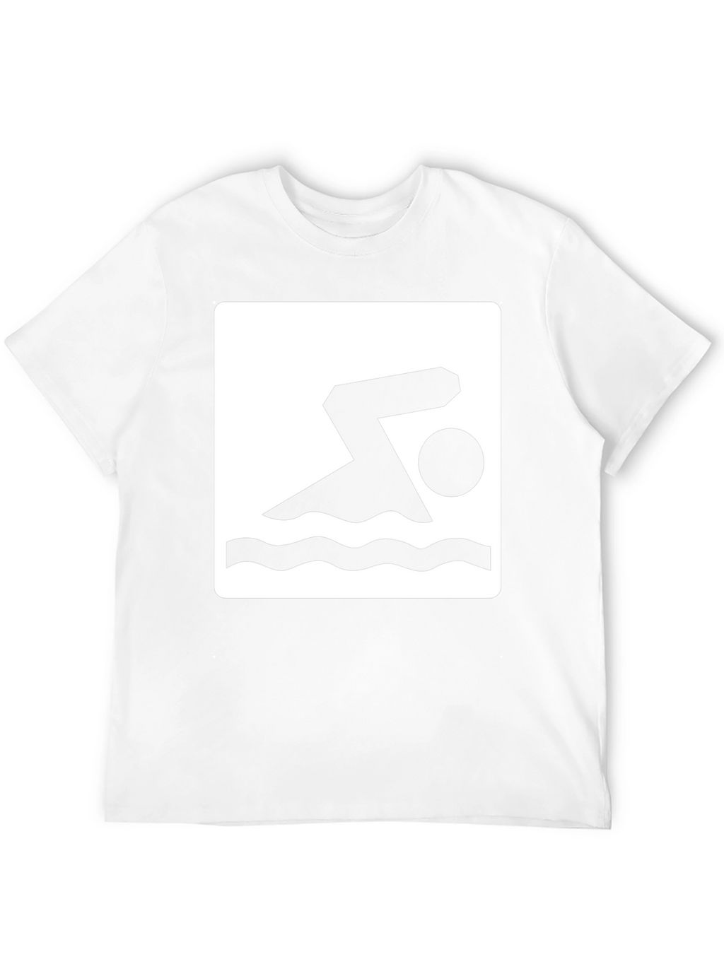 Swimmer Graphic Black T-Shirt