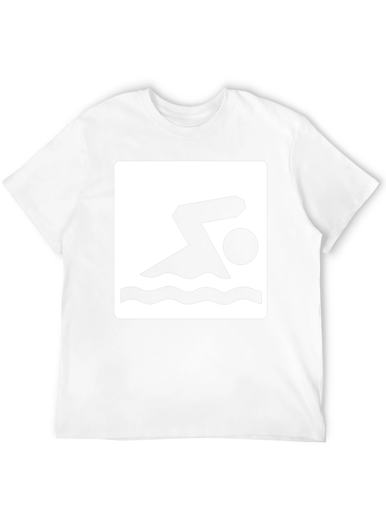 Swimmer Graphic Black T-Shirt
