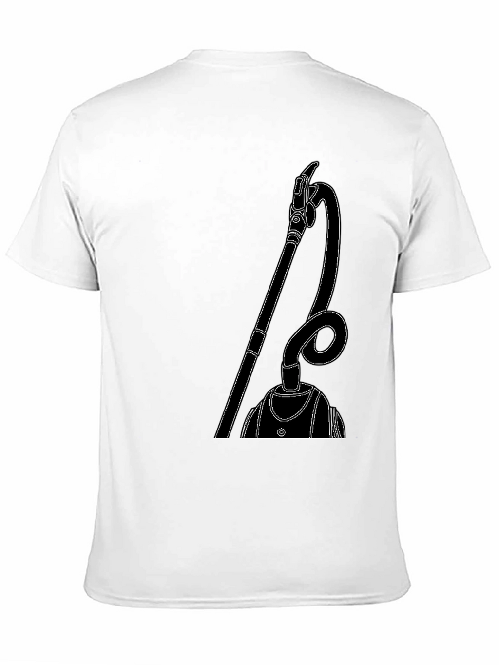 Modern Vacuum Cleaner Graphic Tee - Black