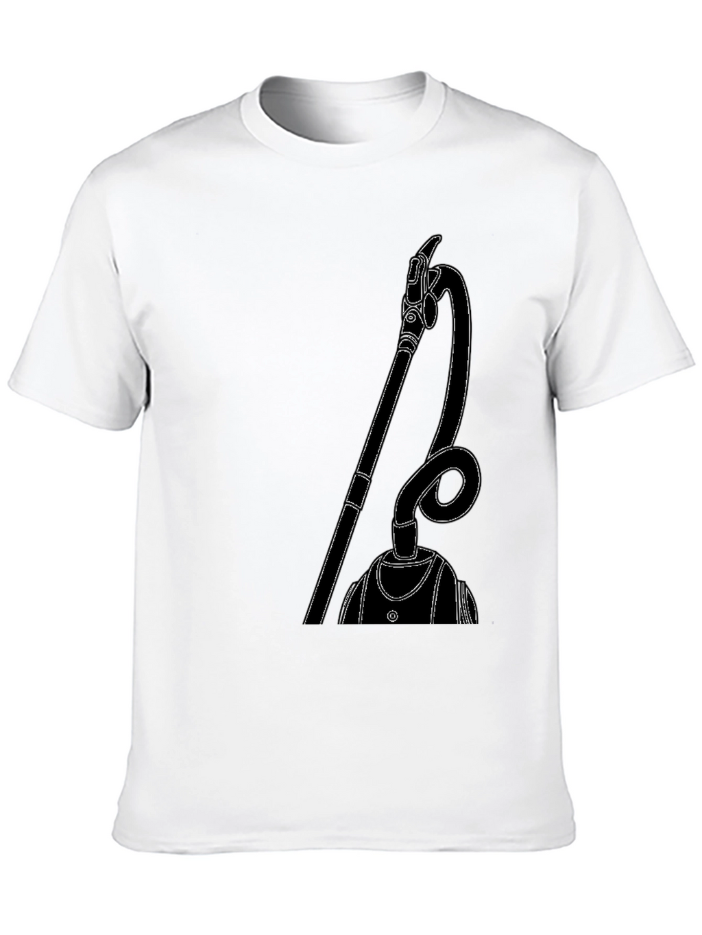 Modern Vacuum Cleaner Graphic Tee - Black