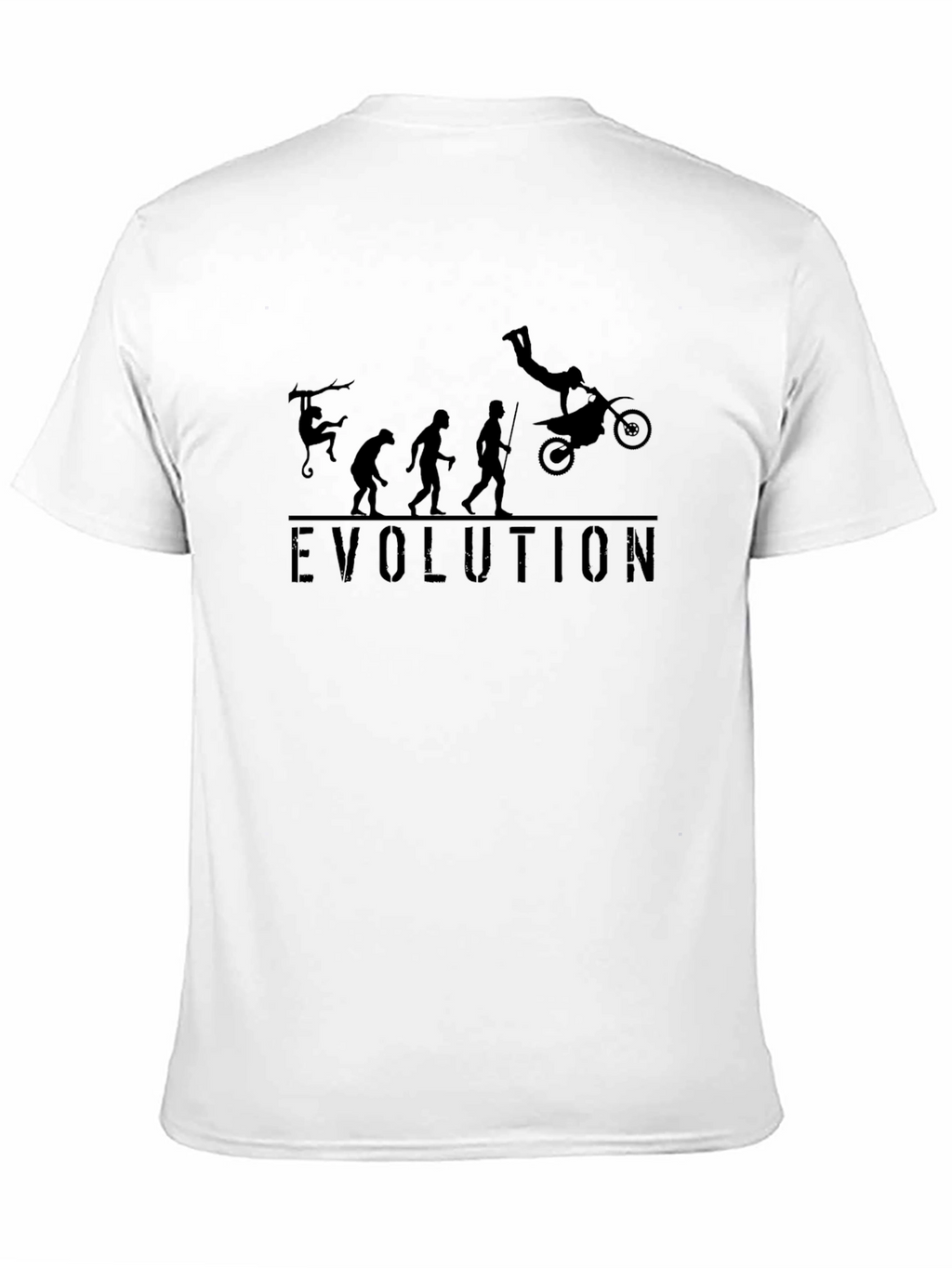 Evolution of Motocross Black T-Shirt