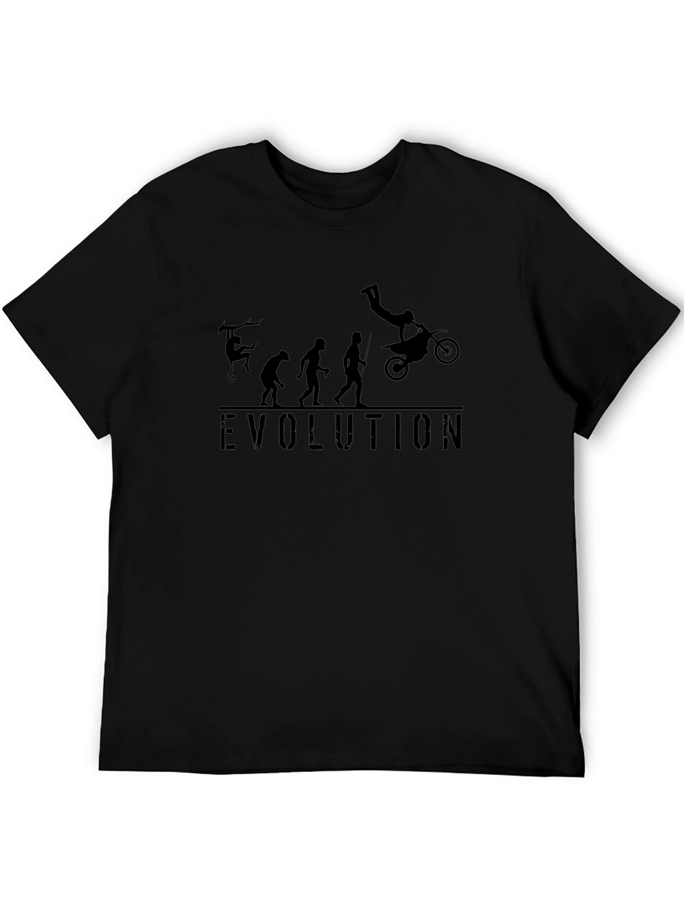 Evolution of Motocross Black T-Shirt