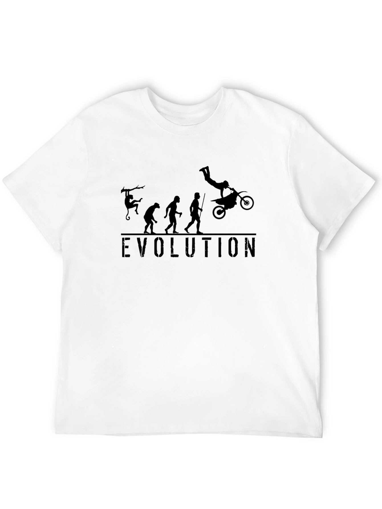 Evolution of Motocross Black T-Shirt