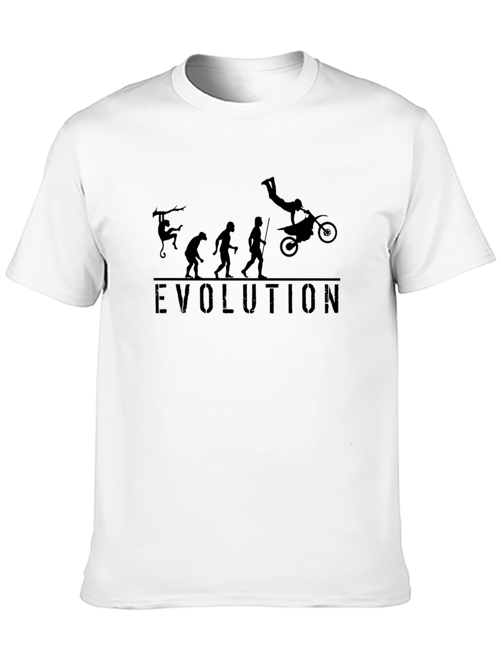 Evolution of Motocross Black T-Shirt