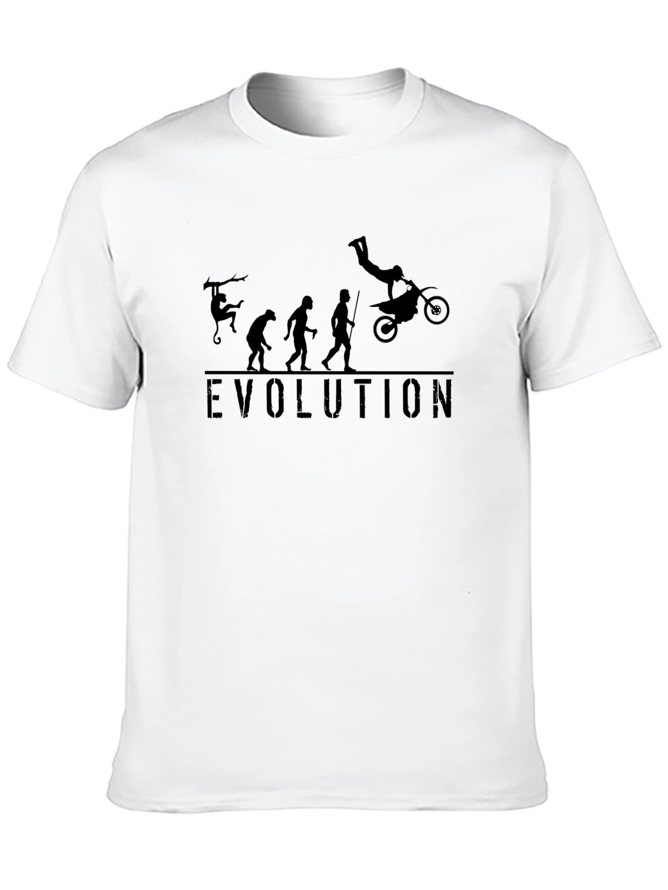 Evolution of Motocross Black T-Shirt