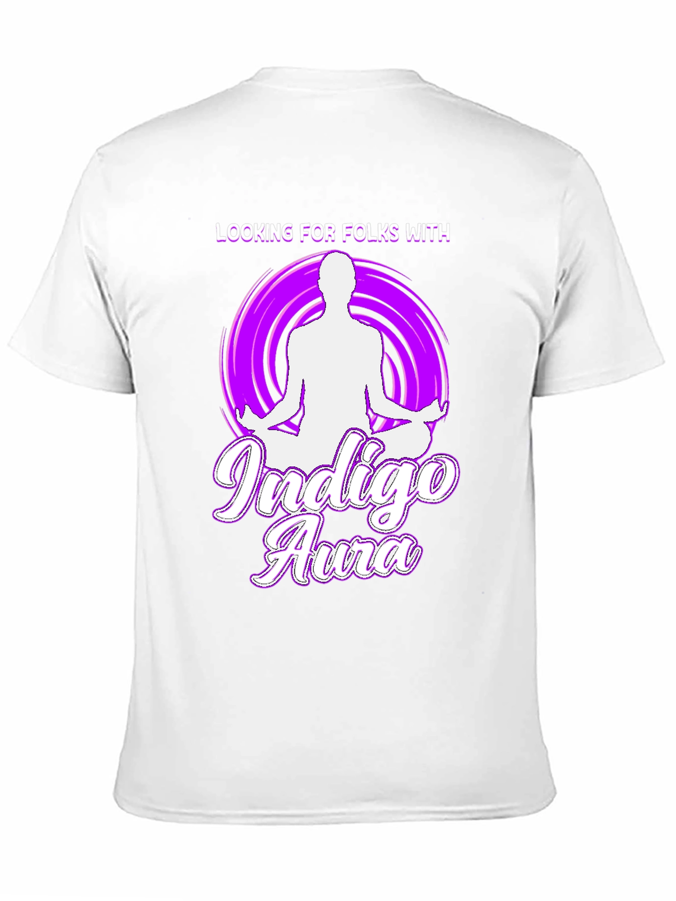 Indigo Aura T-Shirt - Meditating Design
