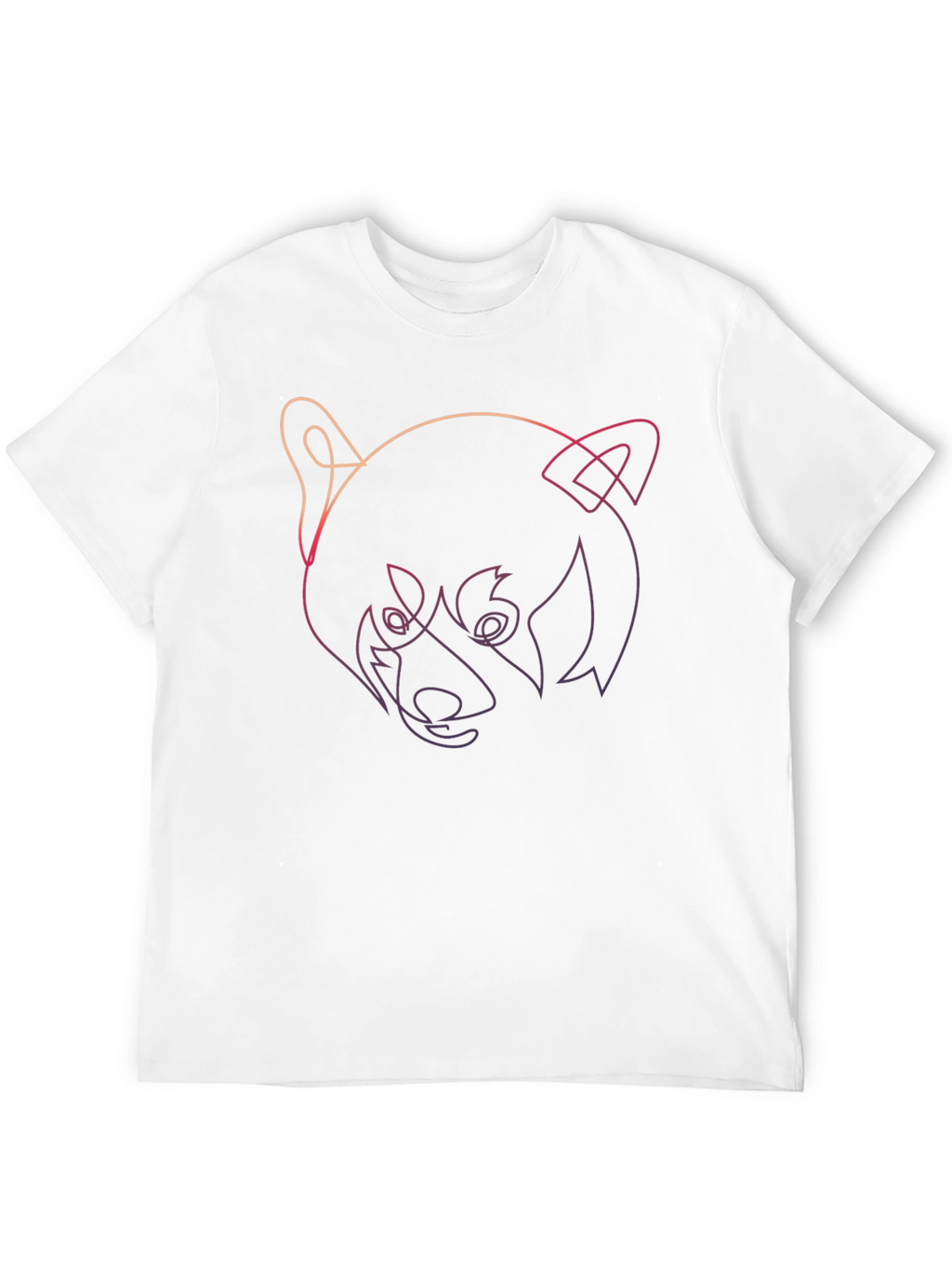 Red Panda Outline Graphic Tee