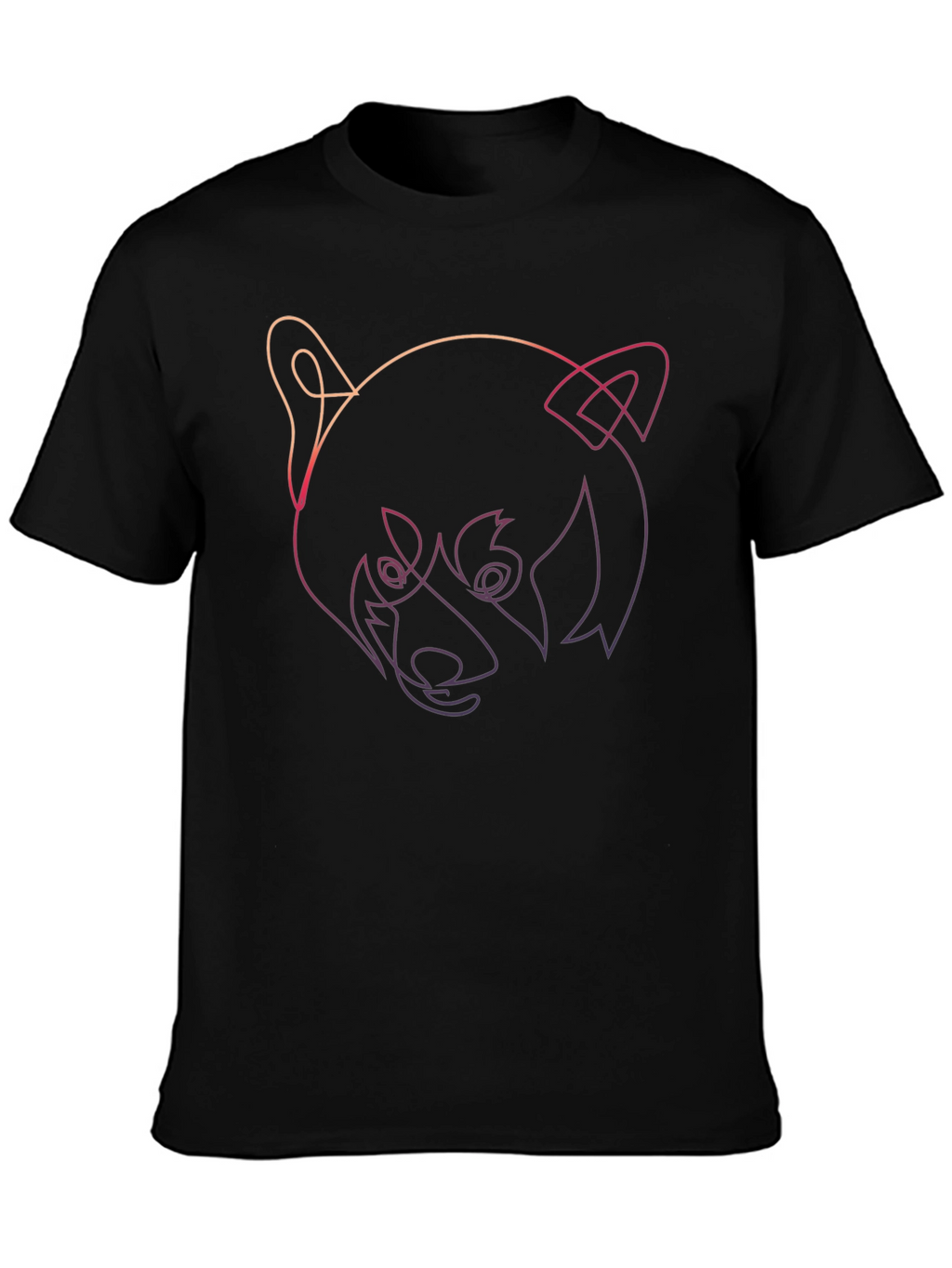 Red Panda Outline Graphic Tee